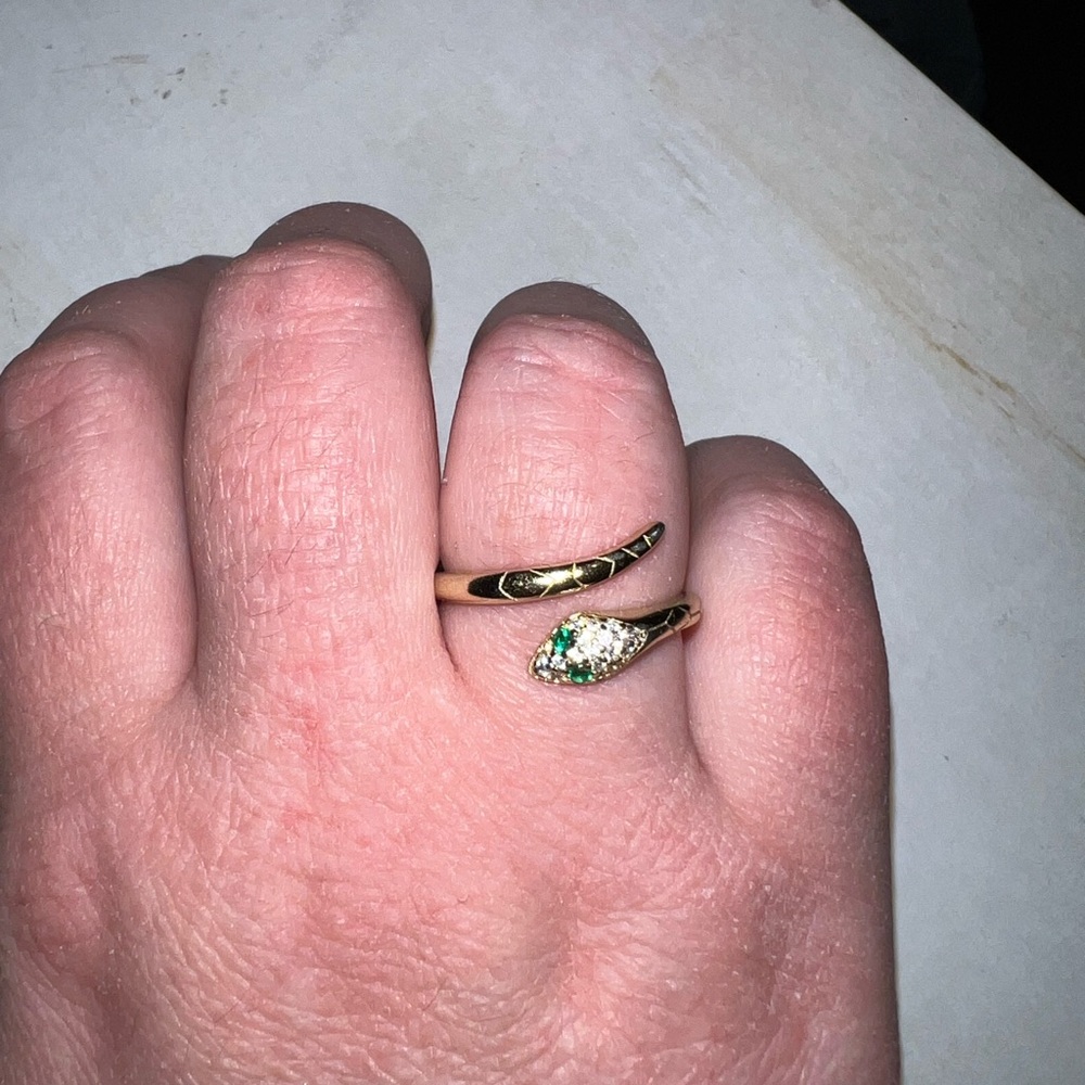 Gold Filled Adjustable Snake Wrap Ring 💍 - Picture 3 of 6